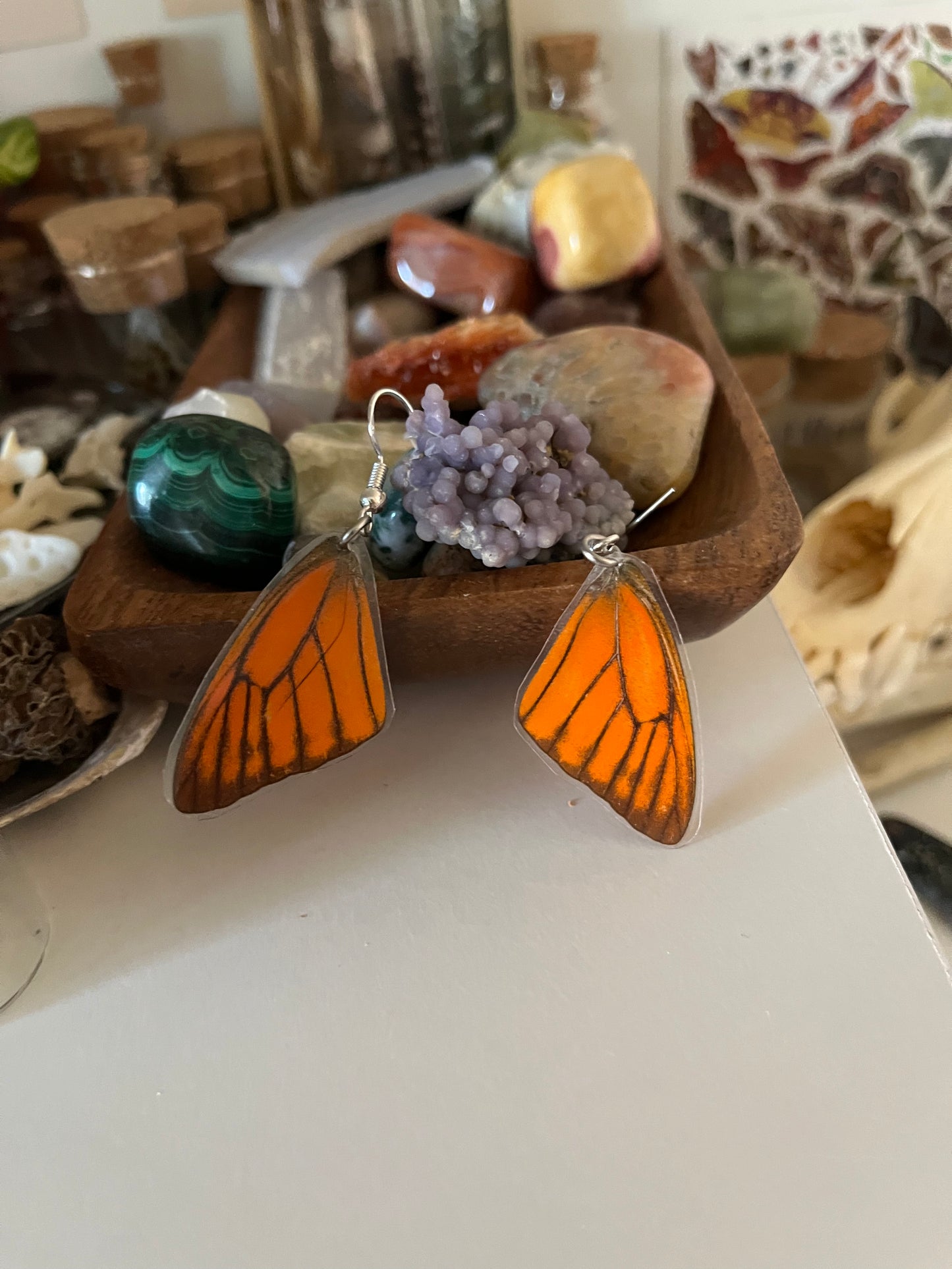 butterfly wing earrings