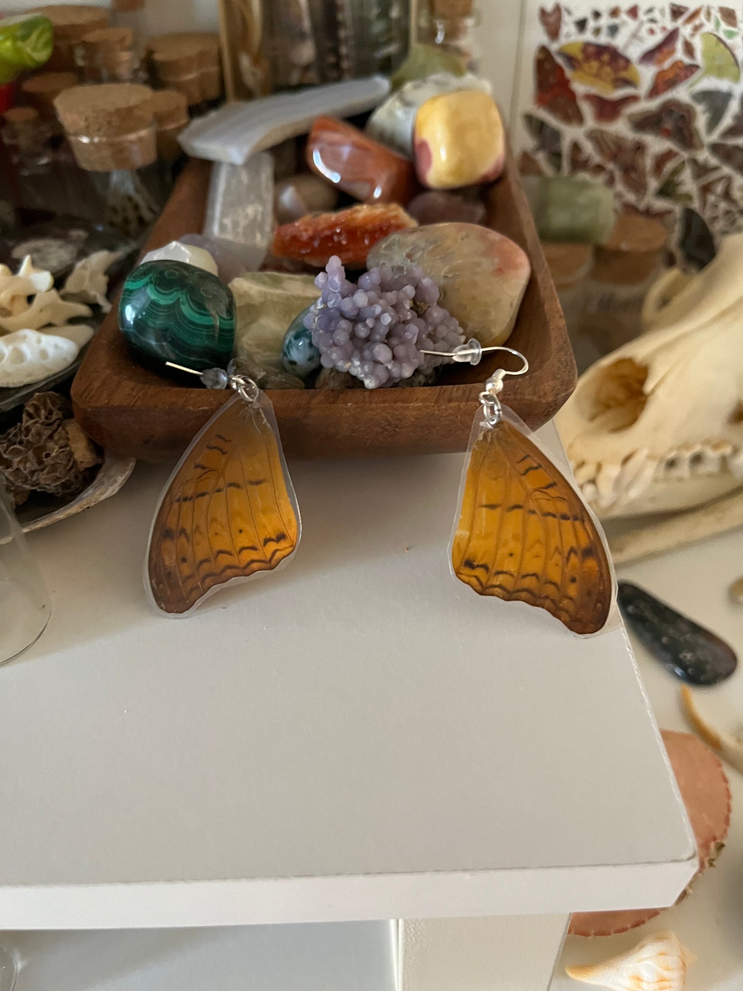 butterfly wing earrings