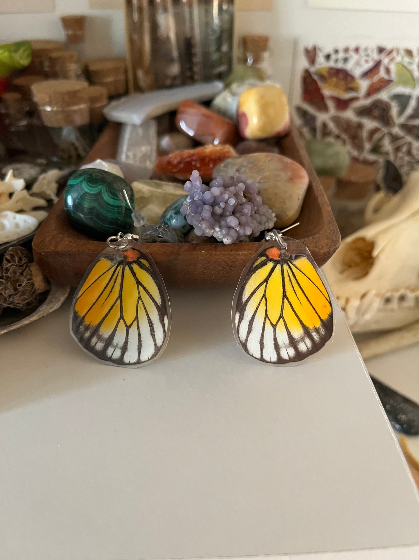 butterfly wing earrings