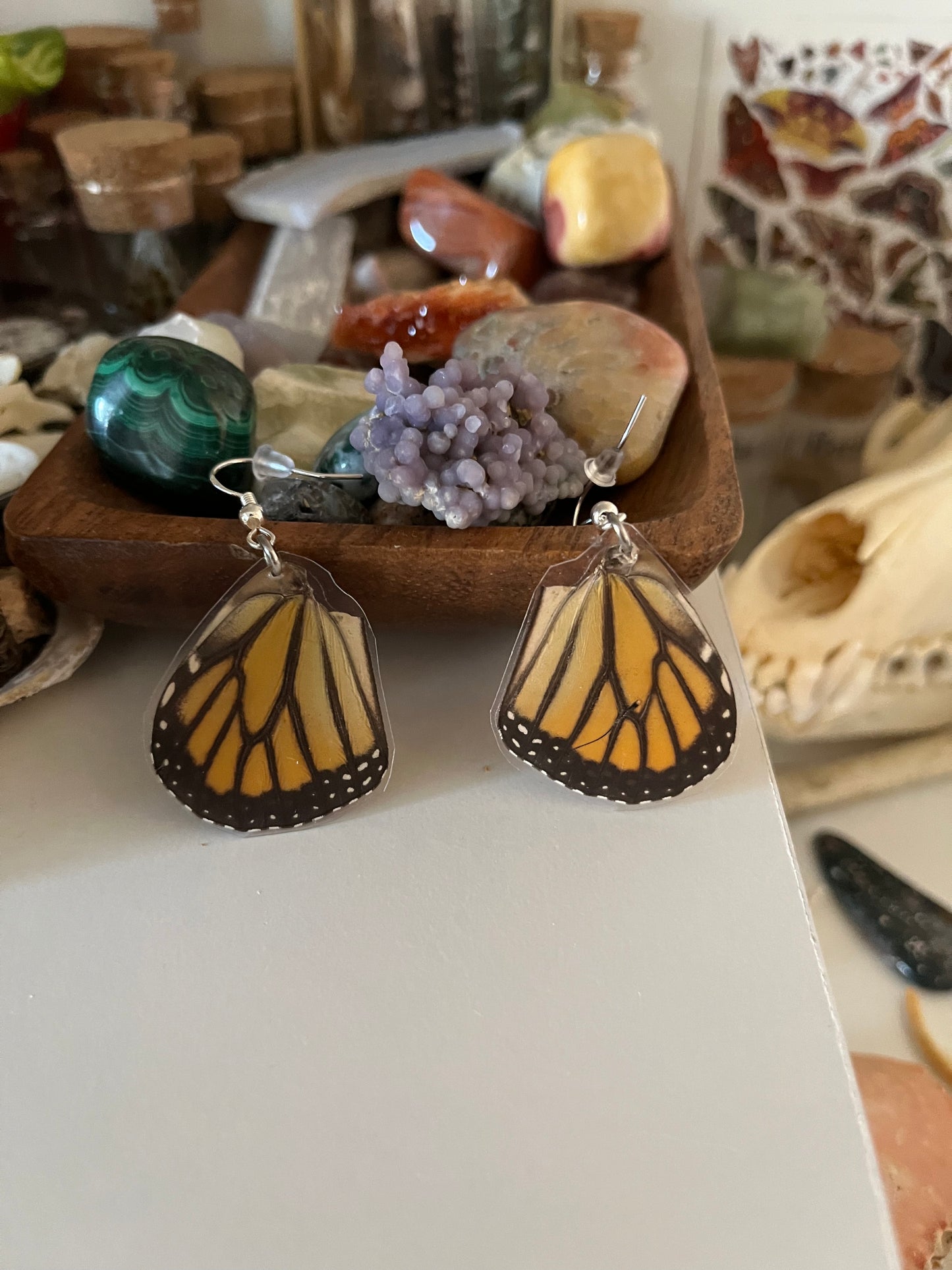 butterfly wing earrings