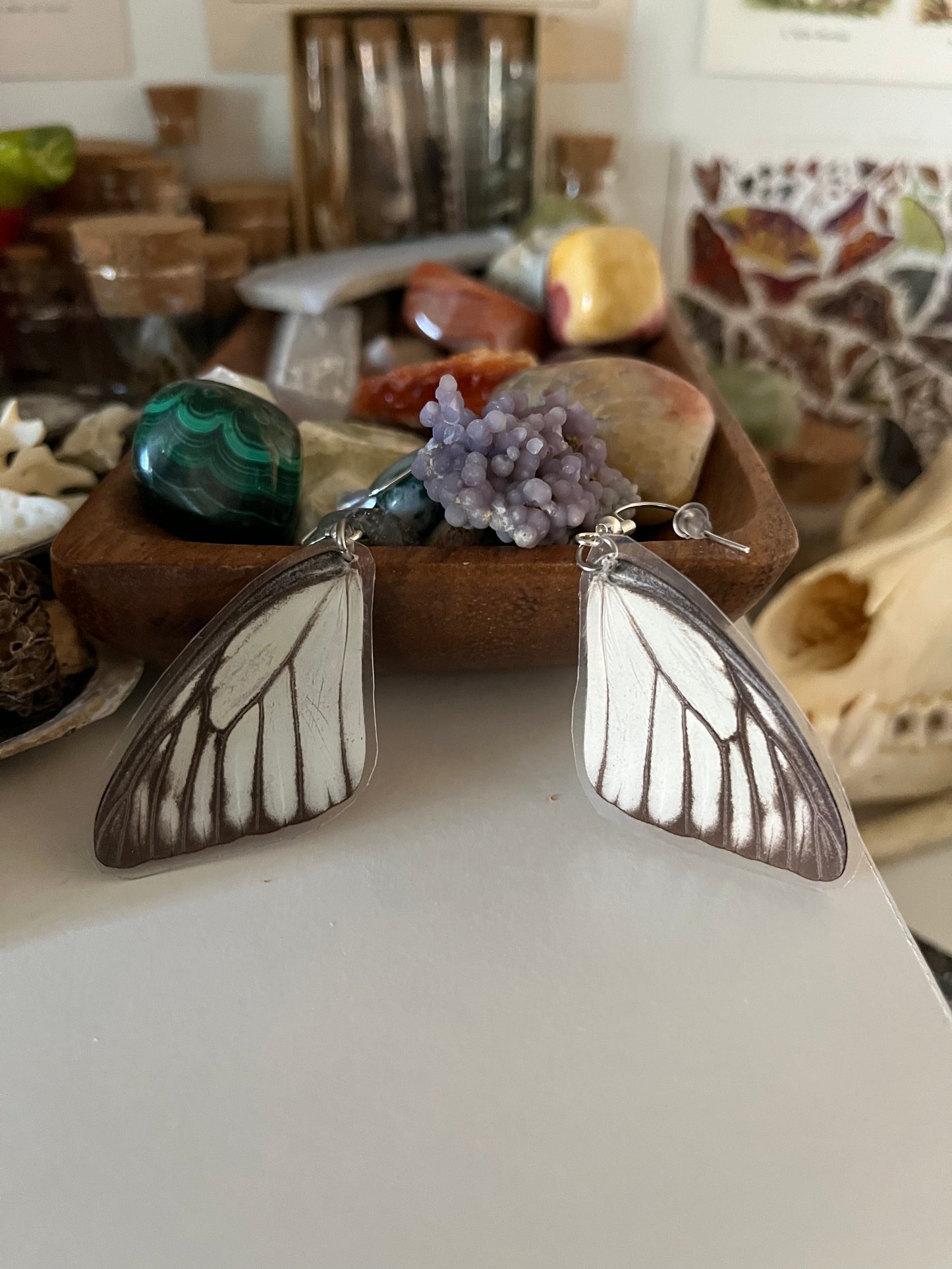 butterfly wing earrings