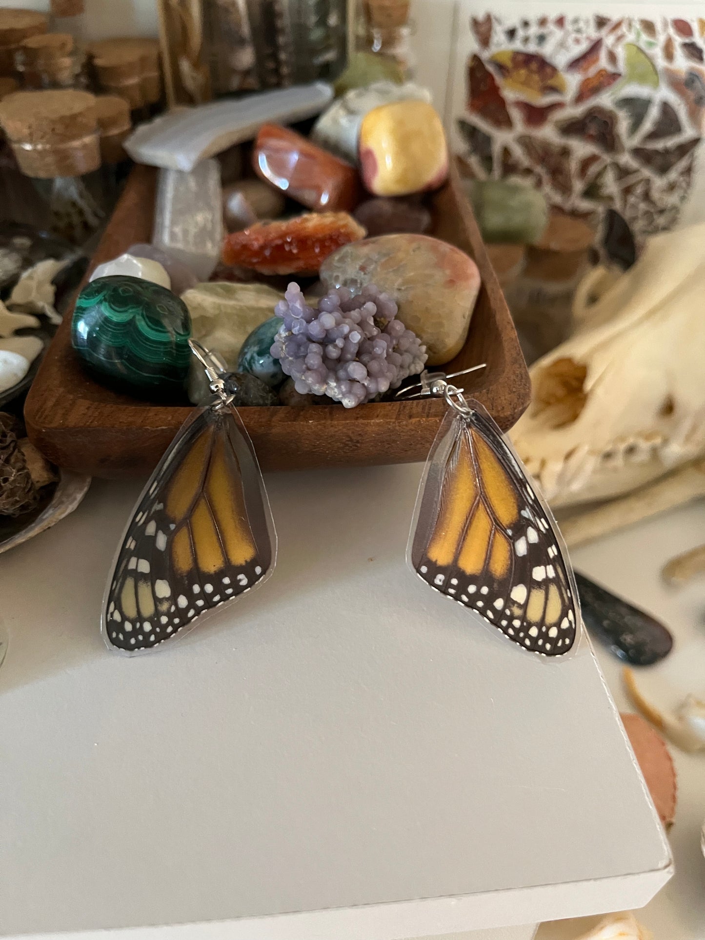 butterfly wing earrings