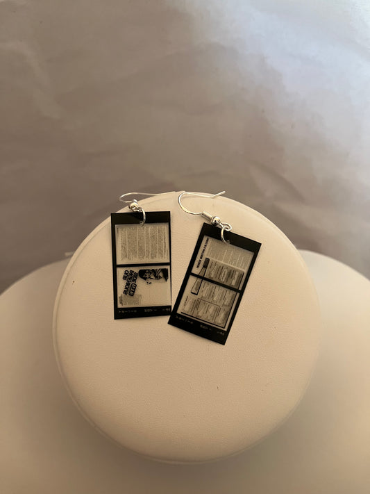 microfilm earrings