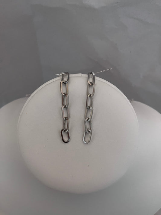 chained up earrings