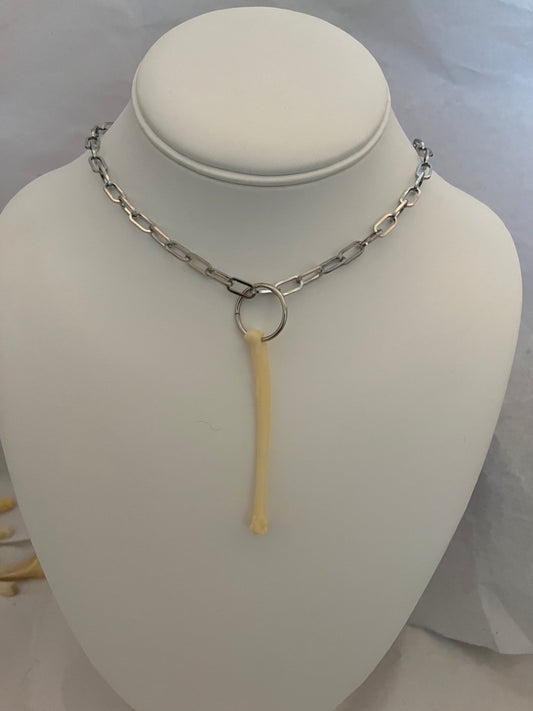 small mammal bone necklace